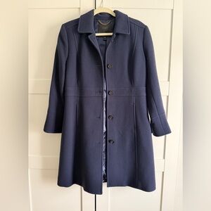 J. Crew Women's Deep Blue Trench Coat